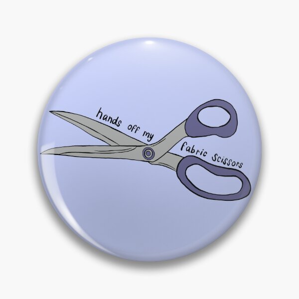 Item preview, Hands off my fabric scissors - craft humor designed and sold by aziza-doodles.