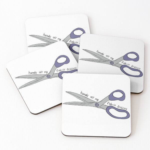 Item preview, Hands off my fabric scissors - craft humor designed and sold by aziza-doodles.