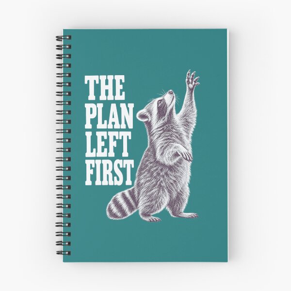 Item preview, The Plan Left First Raccoon – Funny Vintage Engraving designed and sold by LuveraxArt.