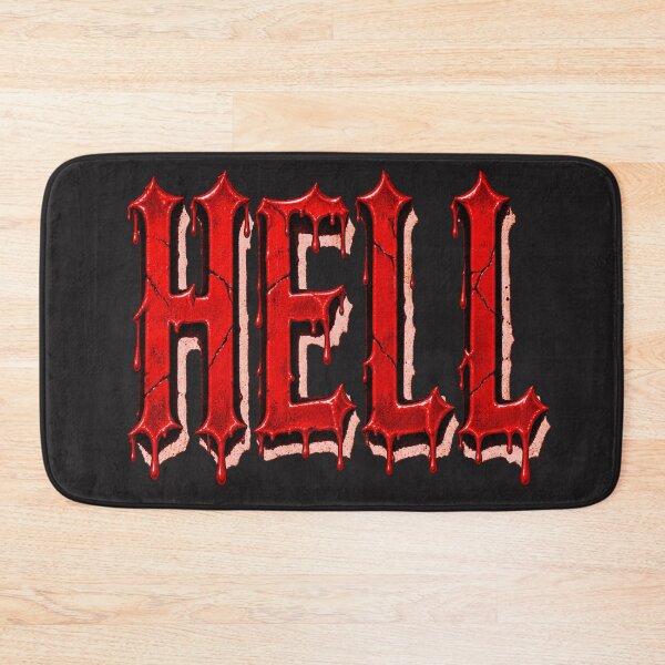 Item preview, Hell – Blood Red Dripping Gothic Horror Lettering designed and sold by MetaModel Editions.