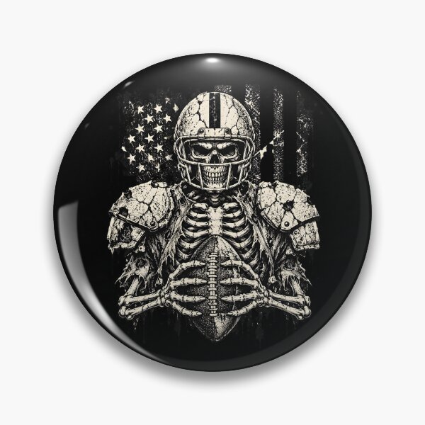 Item preview, Skeleton Football Player American Flag Gritty  designed and sold by metalsnak.