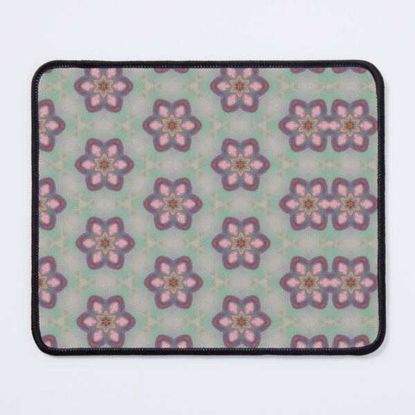 Item preview, Sage Green Pink Floral Mosaic Tile Pattern Mandala - Throw Pillow designed and sold by ArithraStudio.