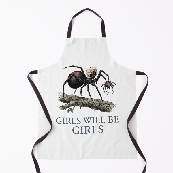 Item preview, Girls Will Be Girls: Funny Dark Humor Black Widow Spider designed and sold by Designart68.