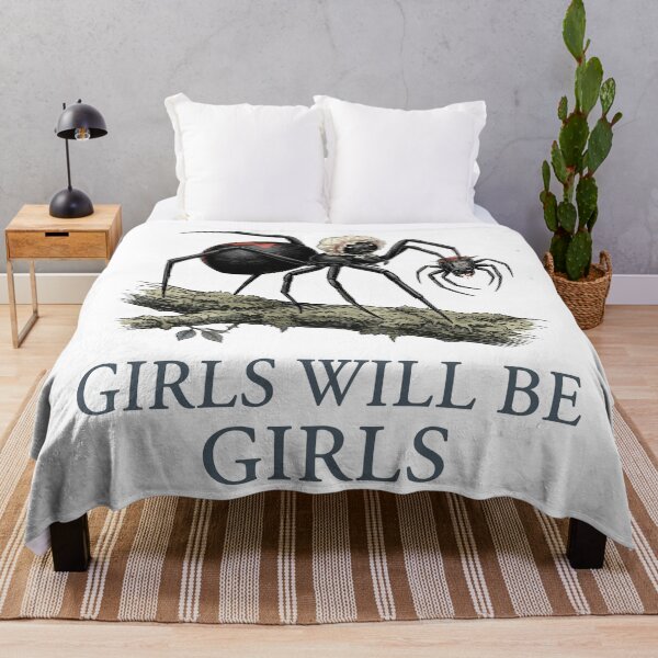 Item preview, Girls Will Be Girls: Funny Dark Humor Black Widow Spider designed and sold by Designart68.