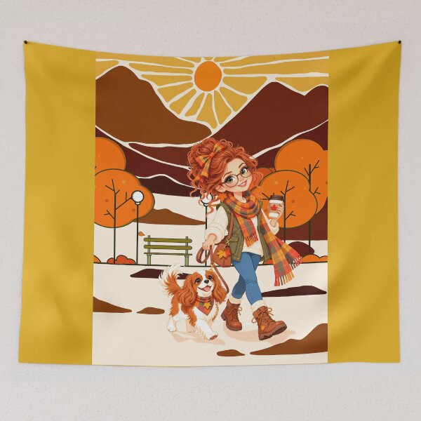 Item preview, A WALK INN THE CRISP AUTUMN AIR designed and sold by Tammera.
