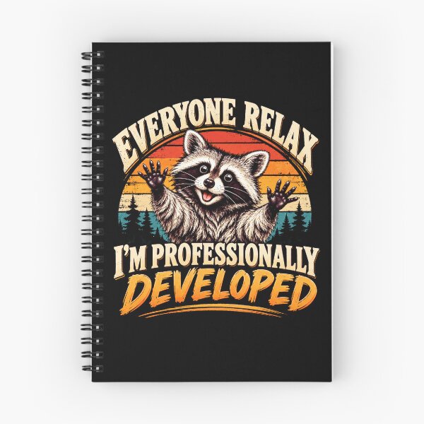 Item preview, Everyone Relax I’m Professionally Developed Funny Raccoon Sarcastic Humor designed and sold by 76Valeria.