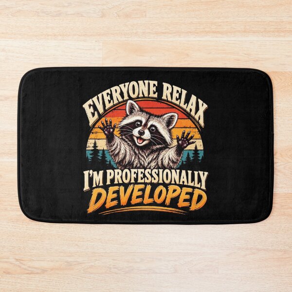 Item preview, Everyone Relax I’m Professionally Developed Funny Raccoon Sarcastic Humor designed and sold by 76Valeria.