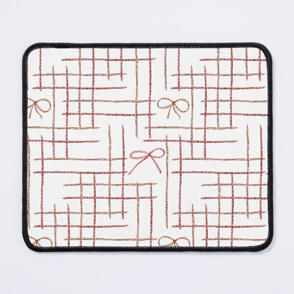 Item preview, Vintage Plaid Pattern of Strings and Bows designed and sold by Flowersforbear.