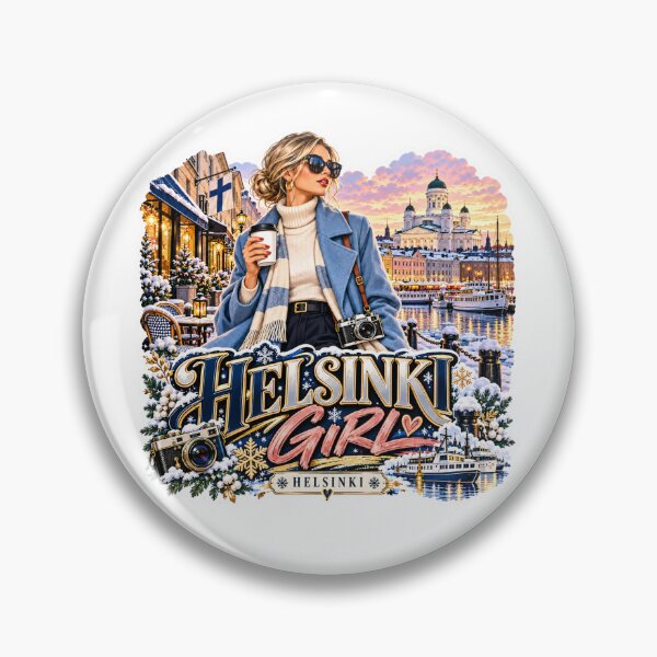 Item preview, Helsinki Girl Finland Winter Travel designed and sold by lorand-designs.
