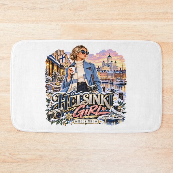 Item preview, Helsinki Girl Finland Winter Travel designed and sold by lorand-designs.