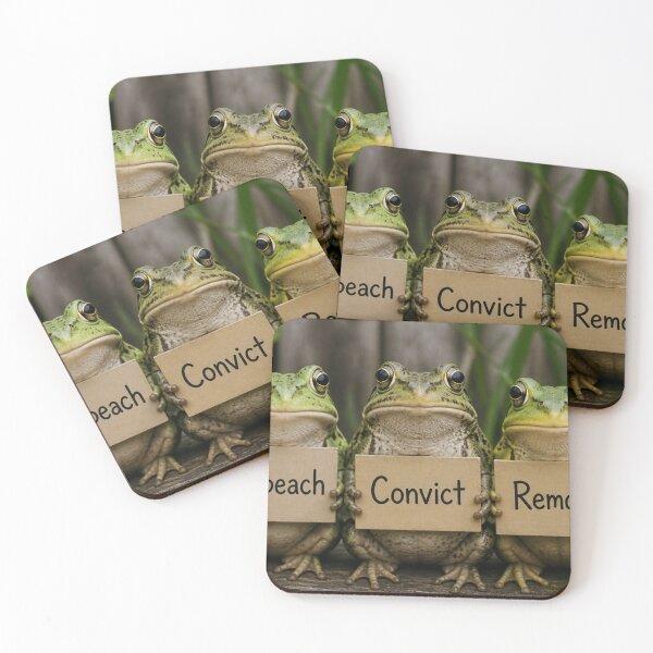 Item preview, Impeach, Convict, Remove - Obey the Frogs. designed and sold by shakespeare1212.