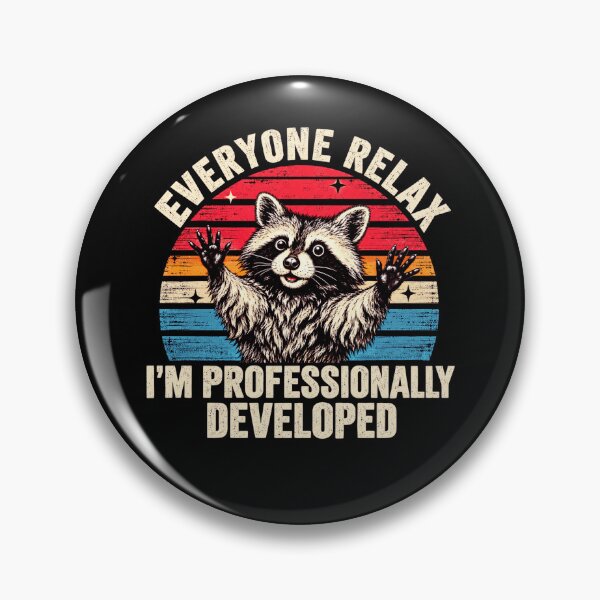 Item preview, Everyone Relax I’m Professionally Developed Funny Raccoon Sarcastic Humor designed and sold by 76Valeria.