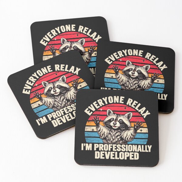Item preview, Everyone Relax I’m Professionally Developed Funny Raccoon Sarcastic Humor designed and sold by 76Valeria.
