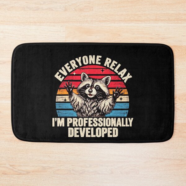 Item preview, Everyone Relax I’m Professionally Developed Funny Raccoon Sarcastic Humor designed and sold by 76Valeria.