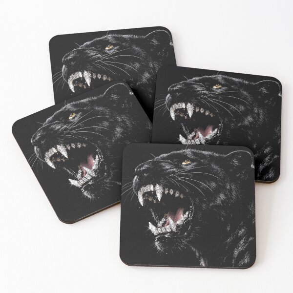 Item preview, Black Panther with Diamond Fangs designed and sold by NF Designs Studio DTF.