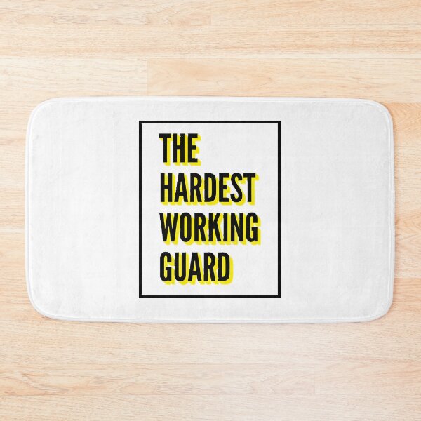 Item preview, The Hardest Working Guard Inspirational Quote Design for Dedicated Security Professionals designed and sold by faxyhaxy1337.