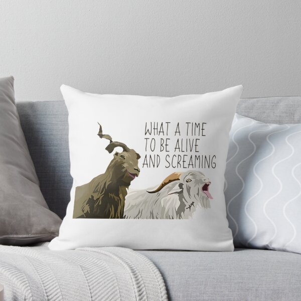 Item preview, What a Time to Be Alive Featuring Screaming Goats Funny Animal Illustration designed and sold by HLK Store.
