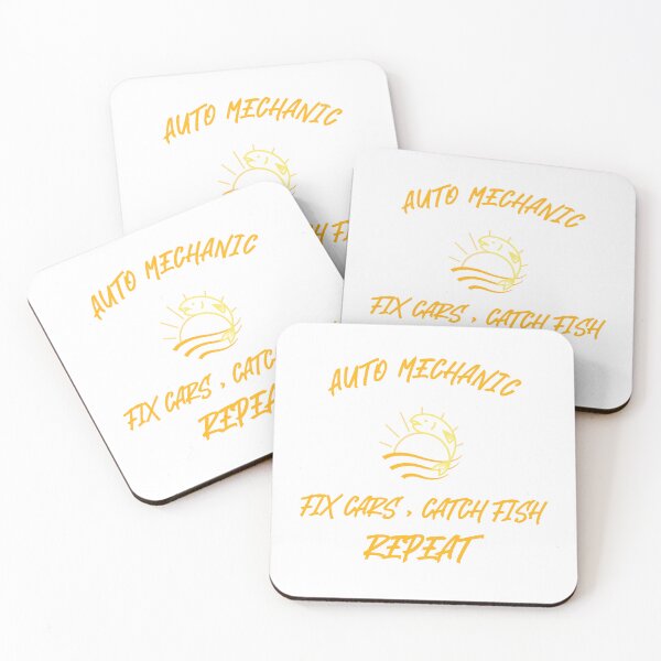 Item preview, AUTO MECHANIC FIX CARS ,  CATCH FISH , REPEAT designed and sold by JamiesLocker.