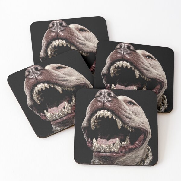 Item preview, Pitbull with Grillz designed and sold by NF Designs Studio DTF.