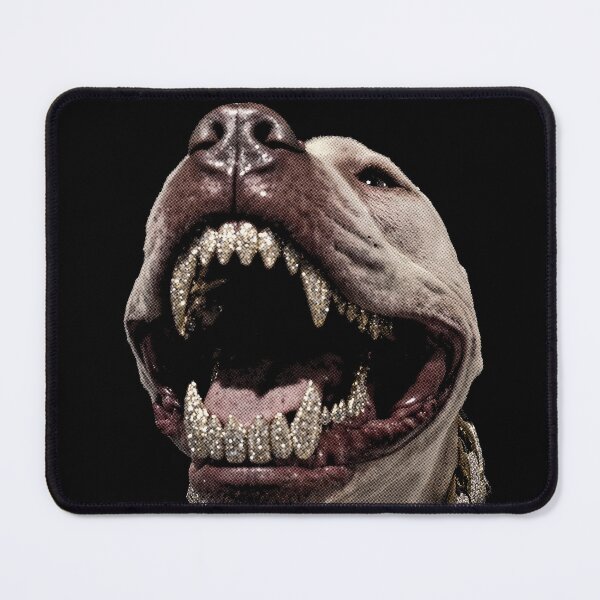 Item preview, Pitbull with Grillz designed and sold by NF Designs Studio DTF.