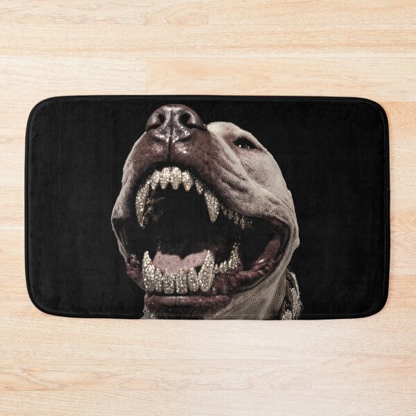 Item preview, Pitbull with Grillz designed and sold by NF Designs Studio DTF.