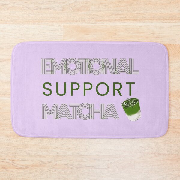 Item preview, Emotional Support Matcha Iced Matcha Latte Lover gift designed and sold by Soft Strength Studio.