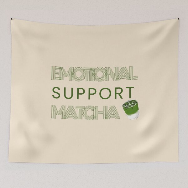 Item preview, Emotional Support Matcha Iced Matcha Latte Lover gift designed and sold by Soft Strength Studio.
