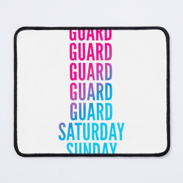 Item preview, Guard Work Week Schedule Design for Security Professionals designed and sold by faxyhaxy1337.