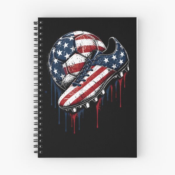 Item preview, USA Soccer Drip Cleat and Ball - American Flag Soccer Graphic designed and sold by LeSoniPapaPrint.