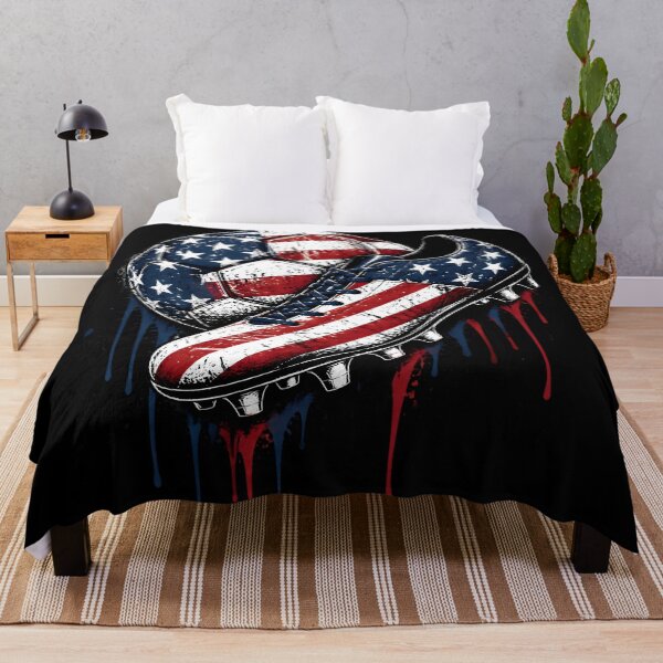 Item preview, USA Soccer Drip Cleat and Ball - American Flag Soccer Graphic designed and sold by LeSoniPapaPrint.