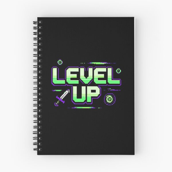 Item preview, Level Up Neon Pixel Art Gaming Typography designed and sold by EcoArtTees.