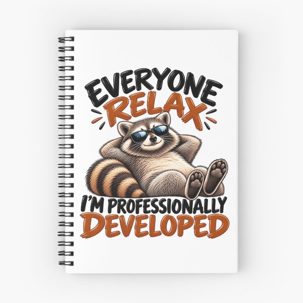 Item preview, Everyone Relax I’m Professionally Developed Funny Raccoon Sarcastic Humor designed and sold by 76Valeria.