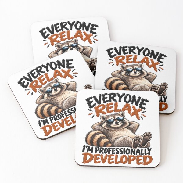 Item preview, Everyone Relax I’m Professionally Developed Funny Raccoon Sarcastic Humor designed and sold by 76Valeria.