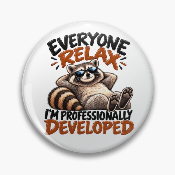 Item preview, Everyone Relax I’m Professionally Developed Funny Raccoon Sarcastic Humor designed and sold by 76Valeria.