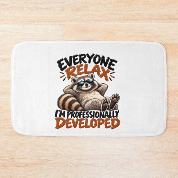 Item preview, Everyone Relax I’m Professionally Developed Funny Raccoon Sarcastic Humor designed and sold by 76Valeria.