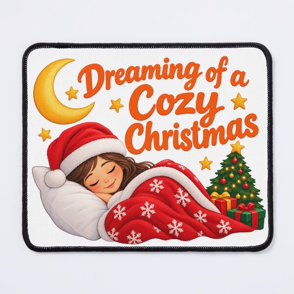 Item preview, Dreaming of a Cozy Christmas – Christmas Sleep Design designed and sold by Deepsleepstudio.