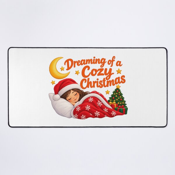 Item preview, Dreaming of a Cozy Christmas – Christmas Sleep Design designed and sold by Deepsleepstudio.