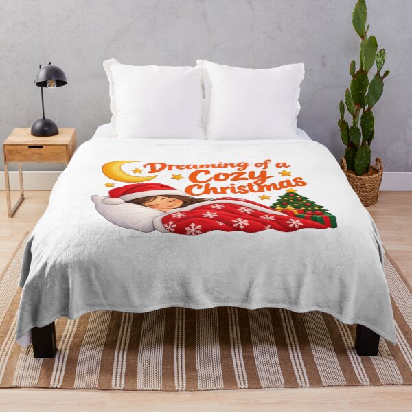 Artikelvorschau, Von einem gemütlichen Weihnachtsfest träumen – Weihnachtsschlaf-Design entworfen und verkauft von Deepsleepstudio.