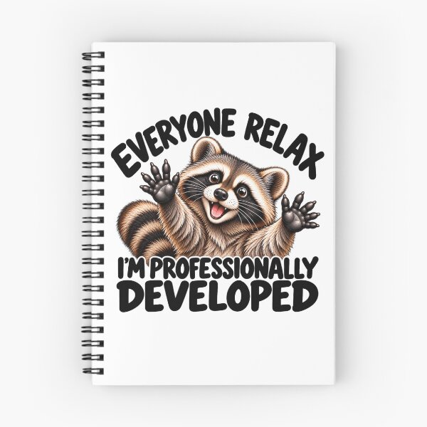 Item preview, Everyone Relax I’m Professionally Developed Funny Raccoon Sarcastic Humor designed and sold by 76Valeria.