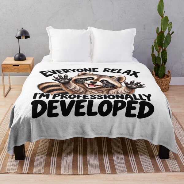 Item preview, Everyone Relax I’m Professionally Developed Funny Raccoon Sarcastic Humor designed and sold by 76Valeria.