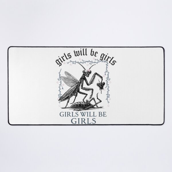 Item preview, Girls Will Be Girls: Funny Dark Humor Black designed and sold by Designart68.