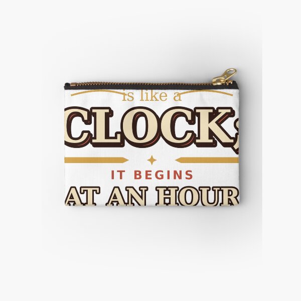 Item preview, Your Life Is Like A Clock Sticker, Vintage Typography Time Quote Gift designed and sold by HoMya.