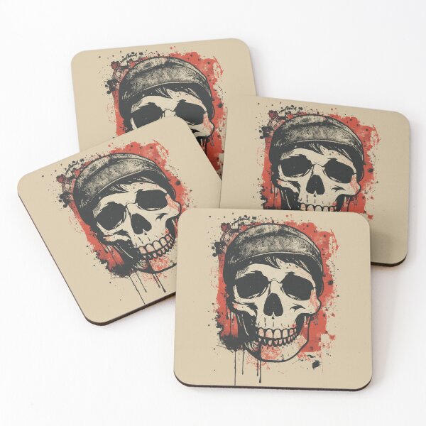 Item preview, Biker Skull Cap Gothic Horror Art designed and sold by ERODED SELF.