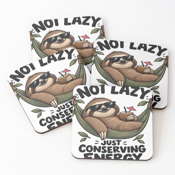 Item preview, Funny Sloth – Conserving Energy designed and sold by RayliVerse.
