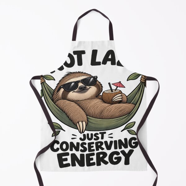 Item preview, Funny Sloth – Conserving Energy designed and sold by RayliVerse.
