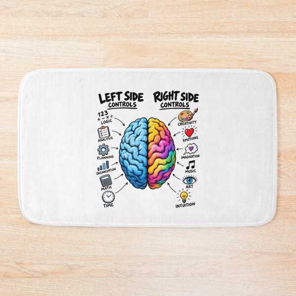 Item preview, Left Brain Right Brain Creativity Logic Diagram designed and sold by Artmares.