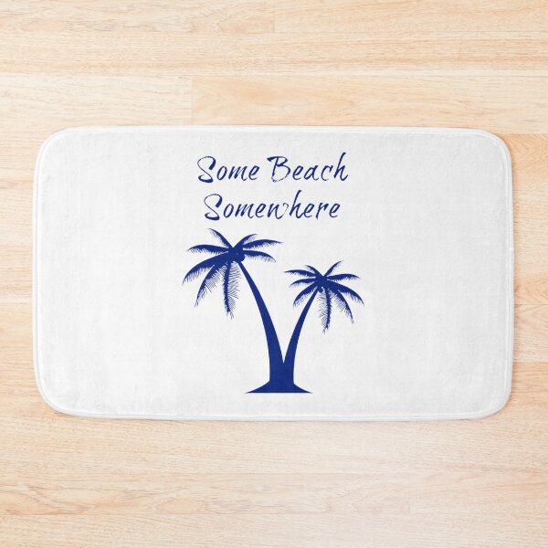 Item preview, Relaxing Beach Scene with Palm Trees and Ocean Waves Artwork designed and sold by heringcreations.