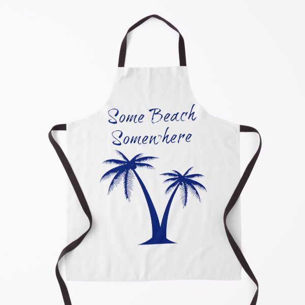 Item preview, Relaxing Beach Scene with Palm Trees and Ocean Waves Artwork designed and sold by heringcreations.