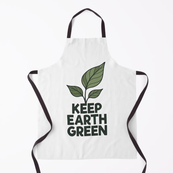 Item preview, Keep Earth Green Leafy Plant Typography designed and sold by EcoArtTees.