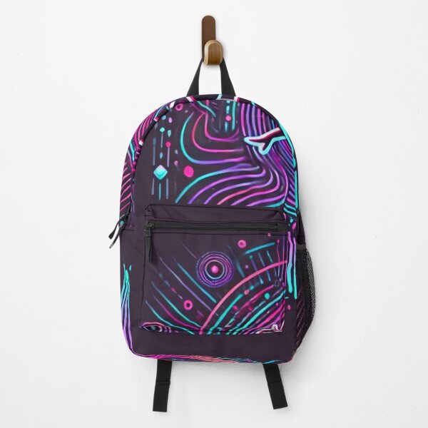 Item preview, Neon Dancer Cosmic Glow Synthwave Design designed and sold by Lespribos .